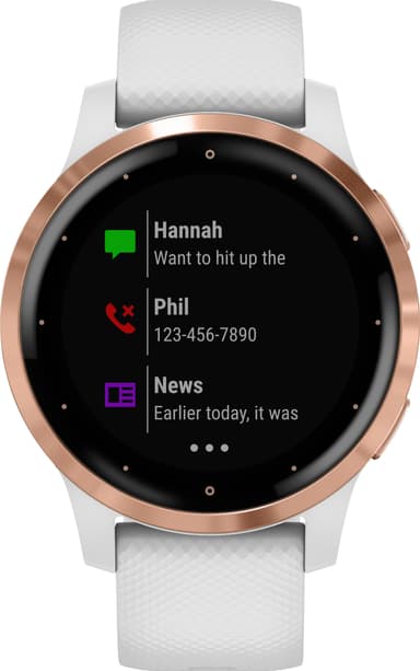 Garmin Vivoactive 4s GPS älykello (valkoinen/ruusukulta)