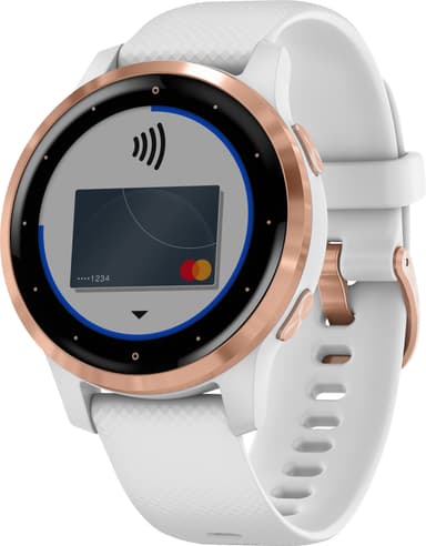 Garmin Vivoactive 4s GPS älykello (valkoinen/ruusukulta)