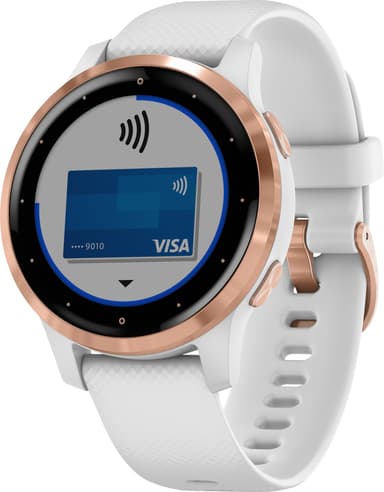 Garmin Vivoactive 4s GPS älykello (valkoinen/ruusukulta)