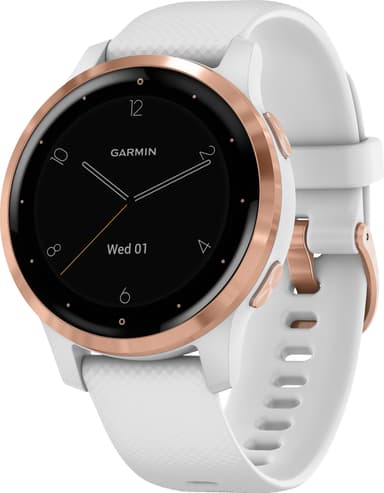 Garmin Vivoactive 4s GPS älykello (valkoinen/ruusukulta)