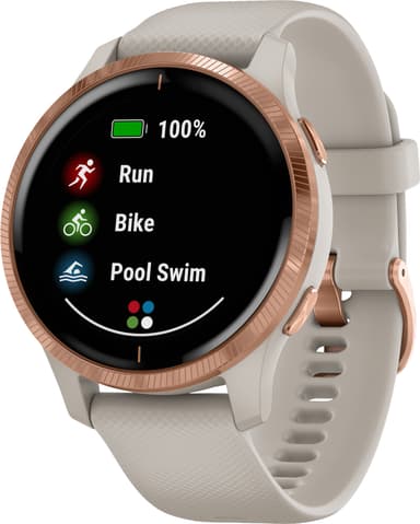 Garmin Venu GPS älykello (hiekka/ruusukulta)