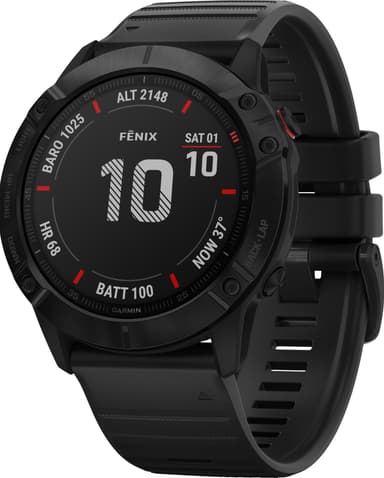 Garmin Fenix 6x Pro urheilukello 51 mm (harmaa/musta)
