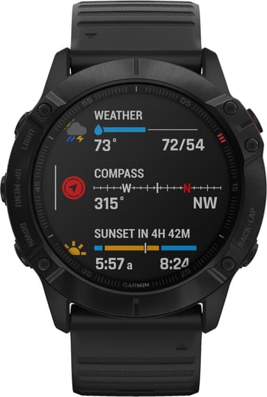 Garmin Fenix 6x Pro urheilukello 51 mm (harmaa/musta)