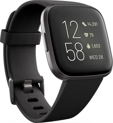 Fitbit Versa 2 älykello (musta/hiili)