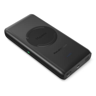 RAVPower 10400 mAh Varavirtalähde + 10W kannettava langaton laturi, Musta