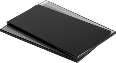 Epoq NPS Crystal Plus laatikon lasinen sivupaneeli 30 (tumma/kirkas)