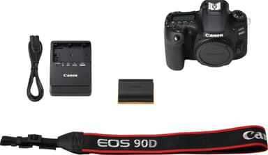 Canon EOS 90D DSLR kamera + EF-S  18-55 mm f/3.5-5.6 IS STM objektiivi