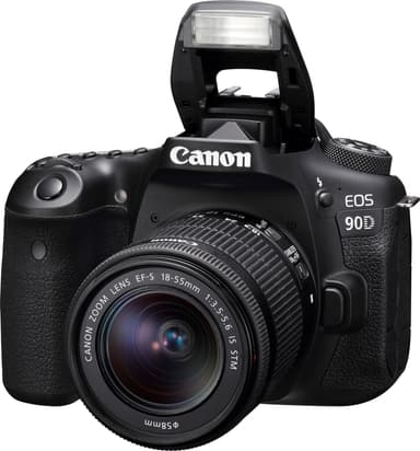 Canon EOS 90D DSLR kamera + EF-S  18-55 mm f/3.5-5.6 IS STM objektiivi