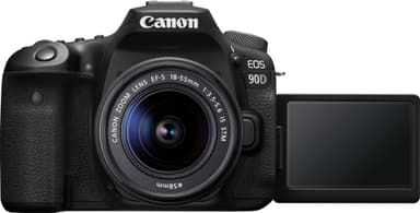 Canon EOS 90D DSLR kamera + EF-S  18-55 mm f/3.5-5.6 IS STM objektiivi