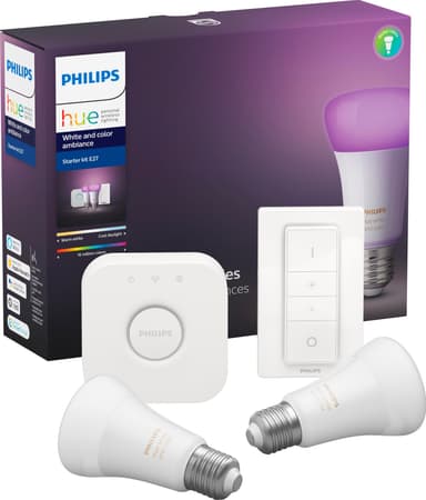 Philips Hue White and Color Ambiance aloituspakkaus E27
