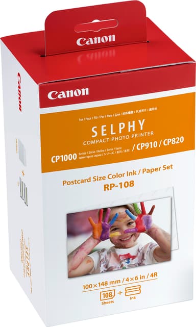 Canon RP-108 muste- ja paperipakkaus