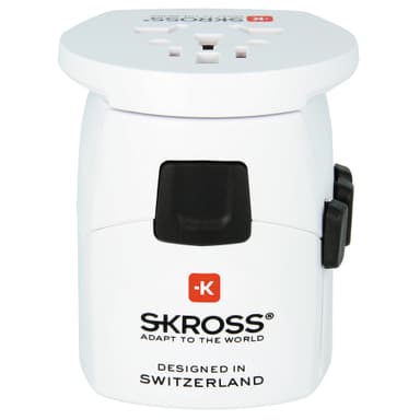 Skross Pro Light USB matka-adapteri (kaikki maanosat)