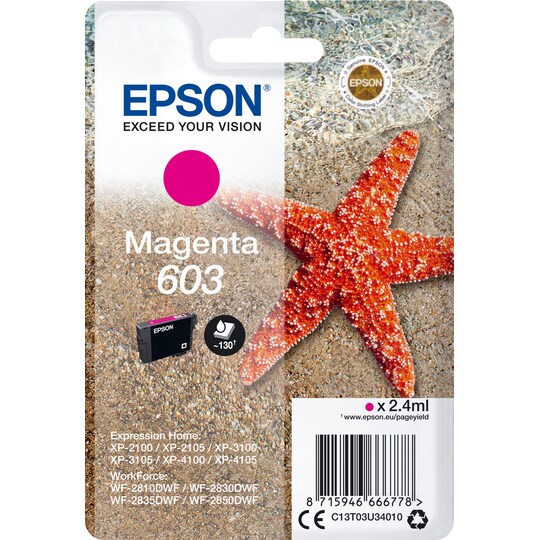 Epson 603 mustekasetti (magenta)