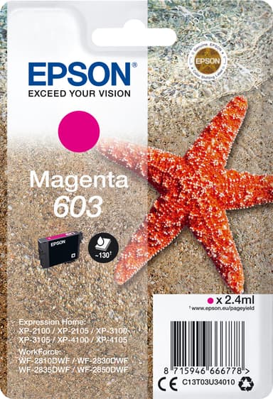 Epson 603 mustekasetti (magenta)
