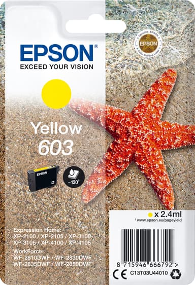 Epson 603 mustekasetti (keltainen)