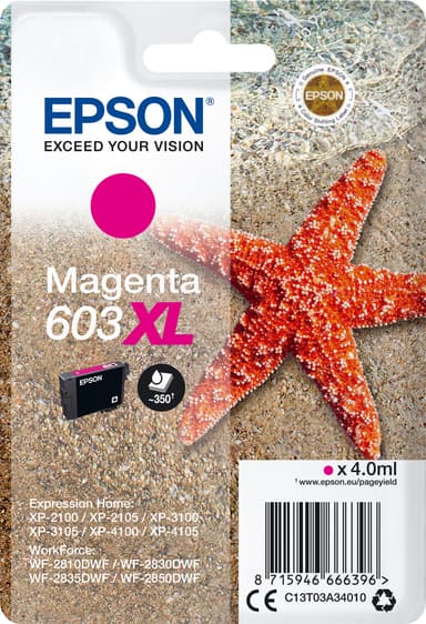 Epson 603 XL mustekasetti (magenta)