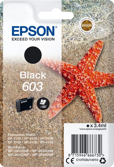 Epson 603 mustekasetti (musta)