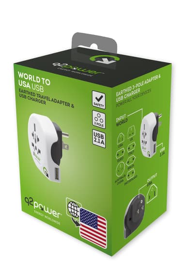 Q2Power World to USA USB