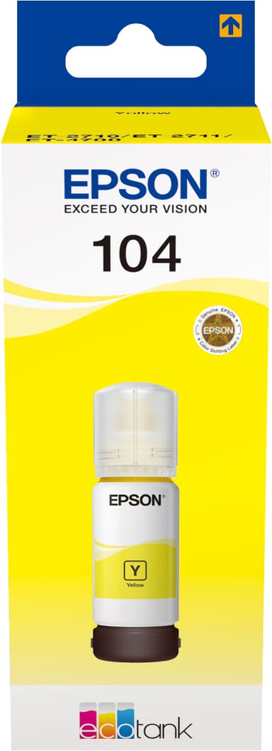 Epson 104 EcoTank mustekasetti (keltainen)