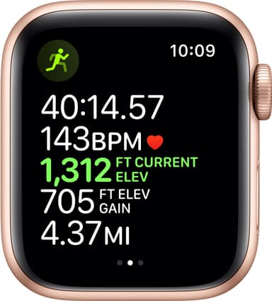 Apple Watch Series 5 40mm (kulta/vaaleanpunainen urheiluranneke)