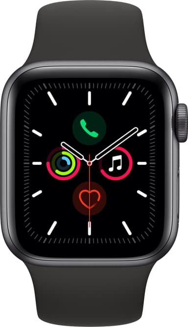 Apple Watch Series 5 40mm (tähtiharmaa/musta urheiluranneke)