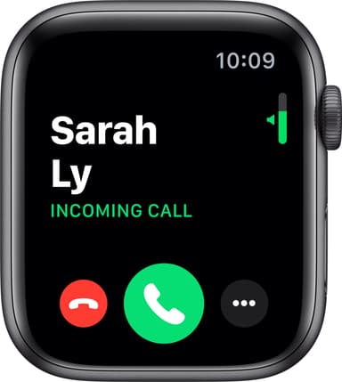 Apple Watch Series 5 44mm (tähtiharmaa/musta urheiluranneke)