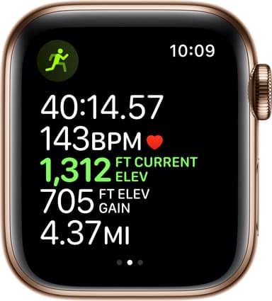 Apple Watch Series 5 40mm teräskuori (GPS + Cellular)