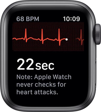 Apple Watch Series 5 40mm (tähtiharmaa/musta urheiluranneke)