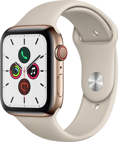 Apple Watch Series 5 44mm teräskuori (GPS + Cellular) - Gigantti  verkkokauppa