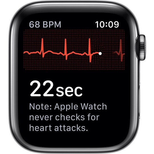 Apple Watch Series 5 44mm teräskuori (GPS + Cellular)