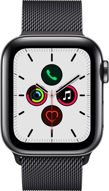 Apple Watch Series 5 40mm teräskuori (GPS + Cellular)