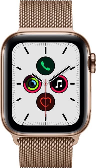 Apple Watch Series 5 40mm teräskuori (GPS + Cellular)