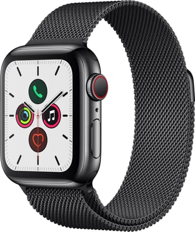 Apple Watch Series 5 40mm teräskuori (GPS + Cellular)