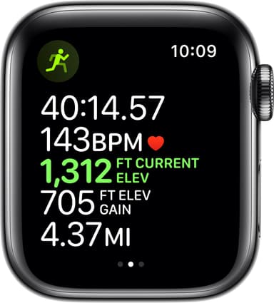 Apple Watch Series 5 40mm teräskuori (GPS + Cellular)