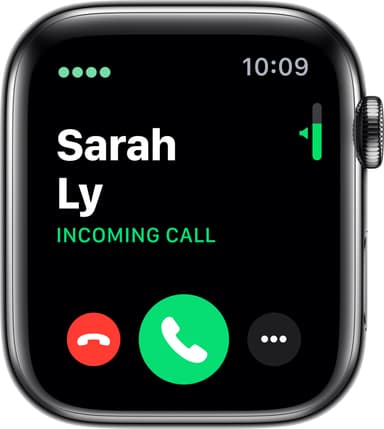 Apple Watch Series 5 44mm teräskuori (GPS + Cellular)