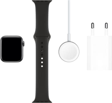 Apple Watch Series 5 40mm (tähtiharmaa/musta urheiluranneke)