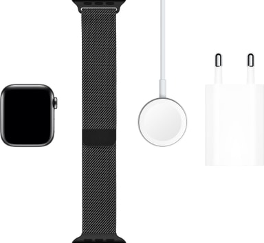 Apple Watch Series 5 40mm teräskuori (GPS + Cellular) - Älykellot - Gigantti