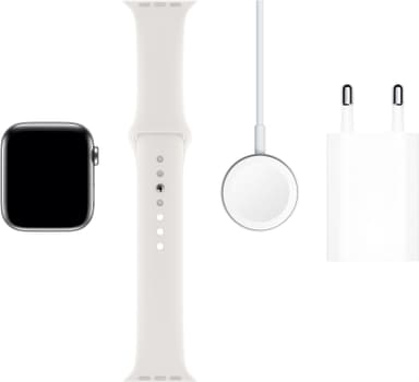 Apple Watch Series 5 44mm teräskuori (GPS + Cellular)