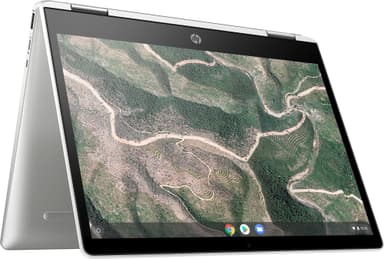 HP Chromebook x360 12-h0002no 12" 2-in-1 (valkoinen/harmaa)