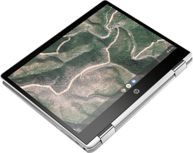 HP Chromebook x360 12-h0002no 12" 2-in-1 (valkoinen/harmaa)