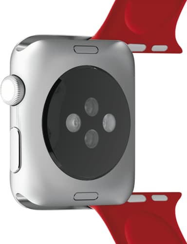 Puro Icon Apple Watch silikoninen urheiluranneke 42-44 mm (punainen)