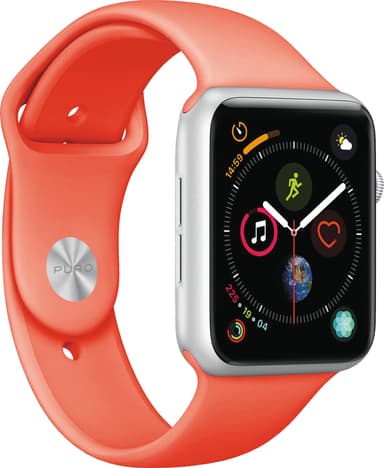 Puro Icon Apple Watch silikoninen urheiluranneke 38-41 mm (koralli)