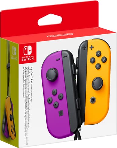 Nintendo Switch Joy-Con ohjaimet (neonoranssi + violetti)