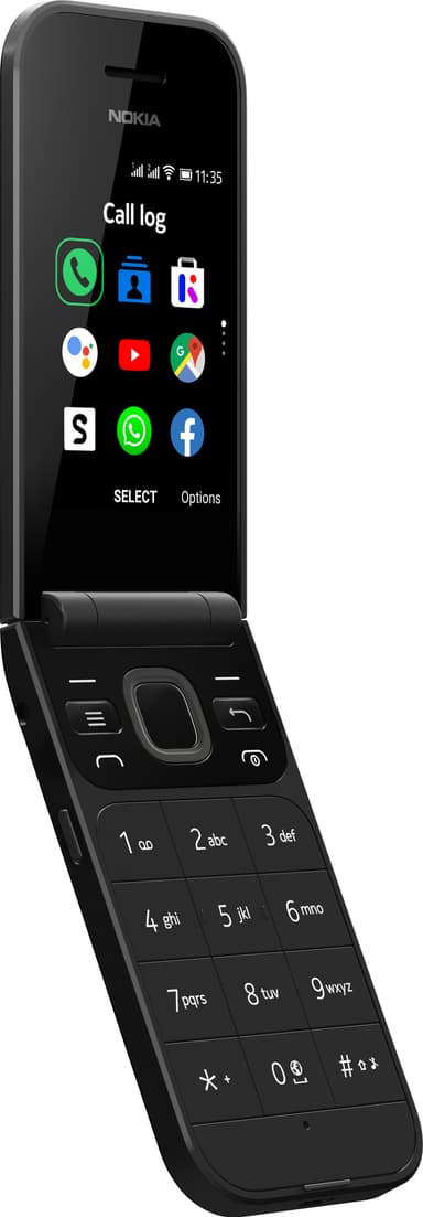 Nokia 2720 Flip matkapuhelin (musta)