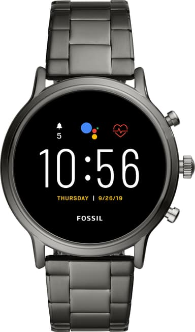 Fossil Carlyle HR Gen. 5 lykello 44 mm ruostumaton ter s savu
