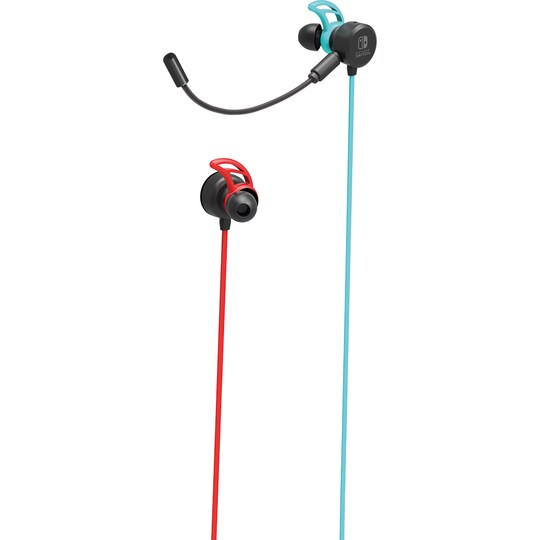 Hori Switch in-ear pelikuulokkeet (neonpunainen ja neonsininen)
