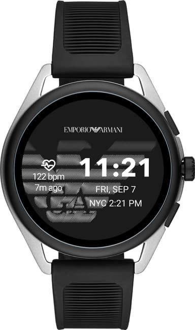 Emporio Armani Connected Matteo Gen. 5 älykello 44 mm (hopea/musta)