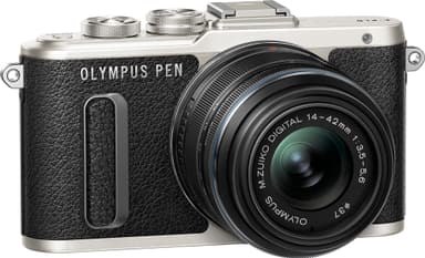 Olympus PEN E-PL8 CSC kamera +14-42 mm objektiivi 1442 IIR (musta)