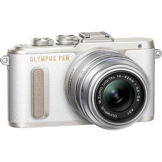 Olympus PEN E-PL8 CSC kamera +14-42 mm objektiivi 1442 IIR (valkoinen)