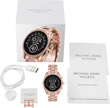 Michael Kors Access Bradshaw 2 älykello 44 mm (pavé-ruusukulta)